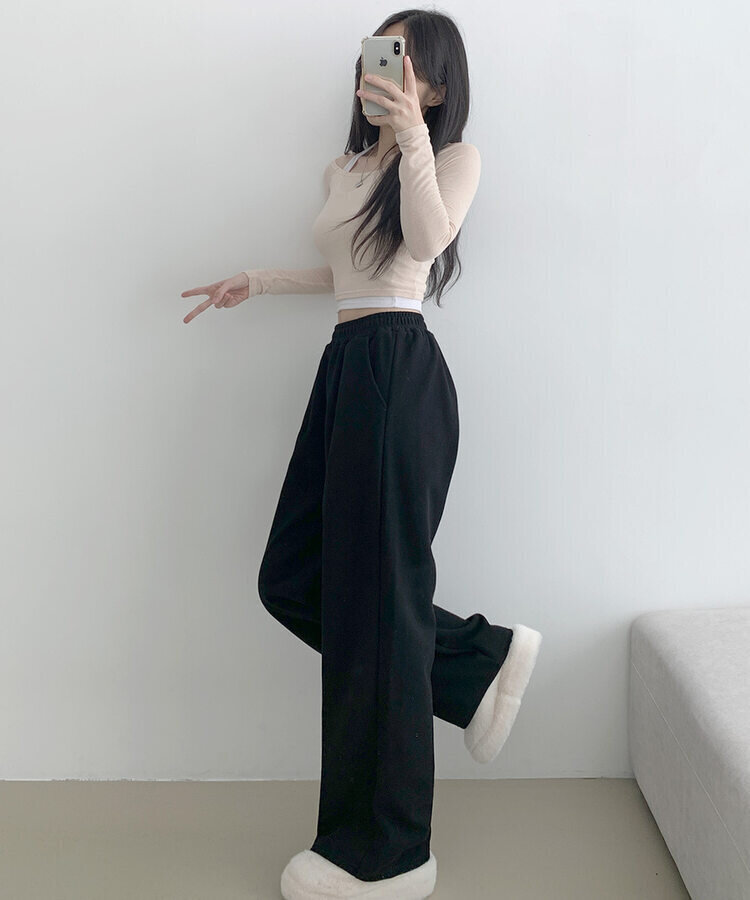 【SHORT/LONG 丈別】起毛ワイドトレーニングパンツ8色