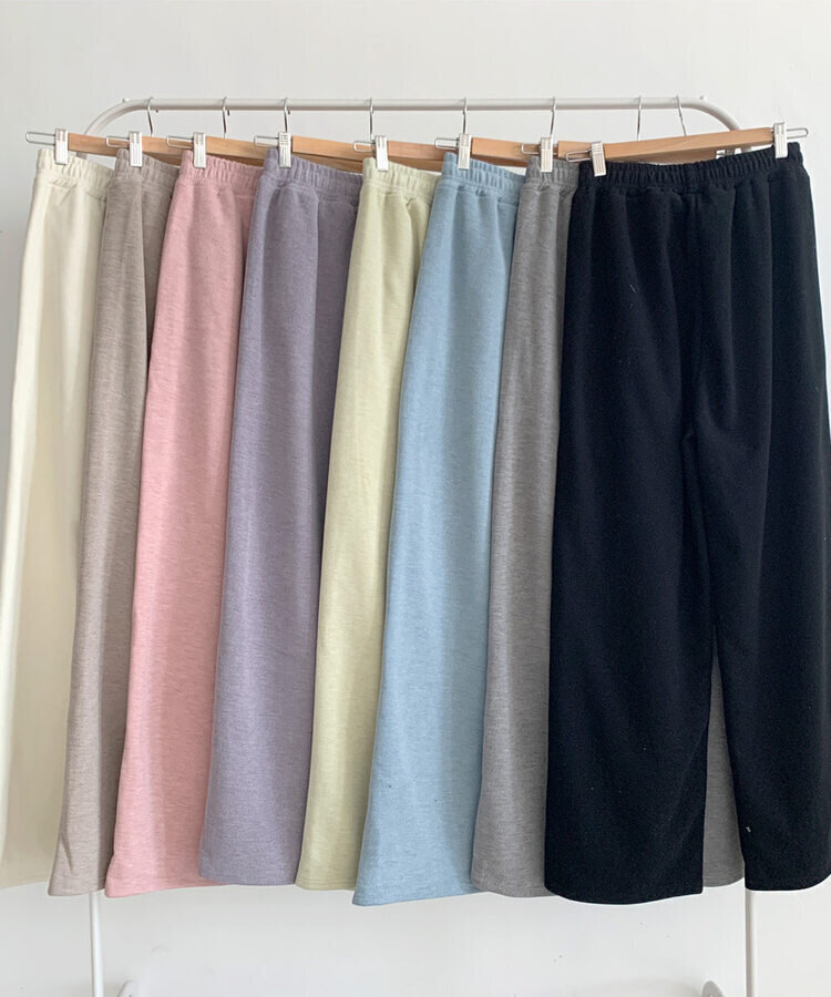【SHORT/LONG 丈別】起毛ワイドトレーニングパンツ8色