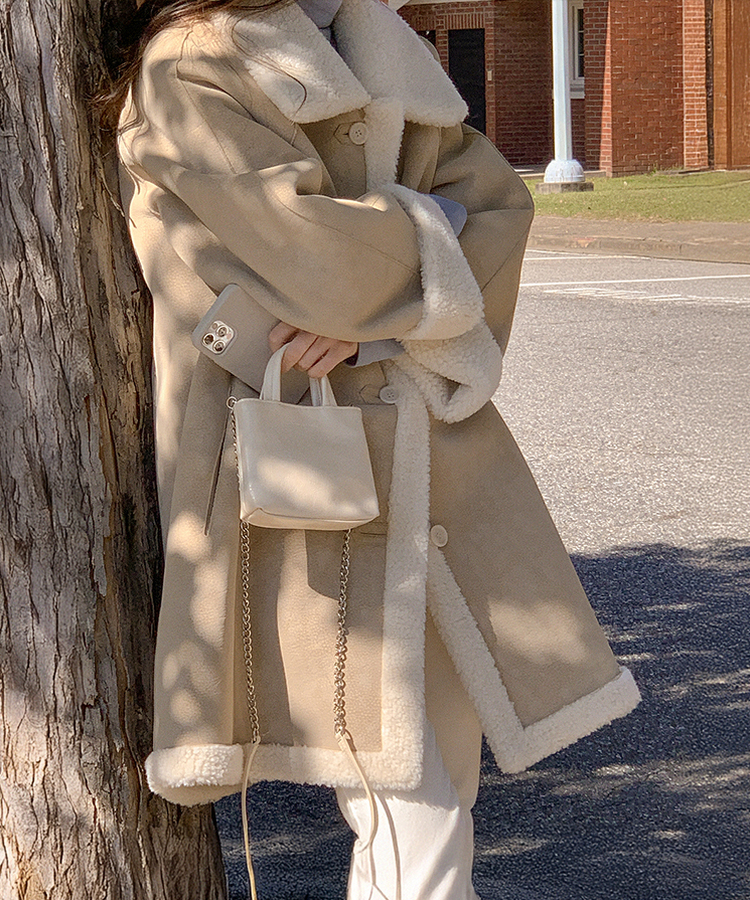 リバーシブルムートンコート｜コート｜韓国ファッション通販 SONA