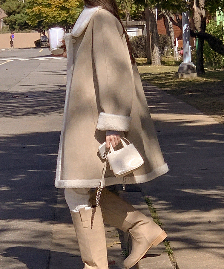 リバーシブルムートンコート｜コート｜韓国ファッション通販 SONA