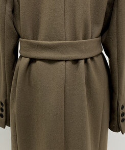 ウールベルテッドロングコート(ウール50%)｜コート｜韓国ファッション