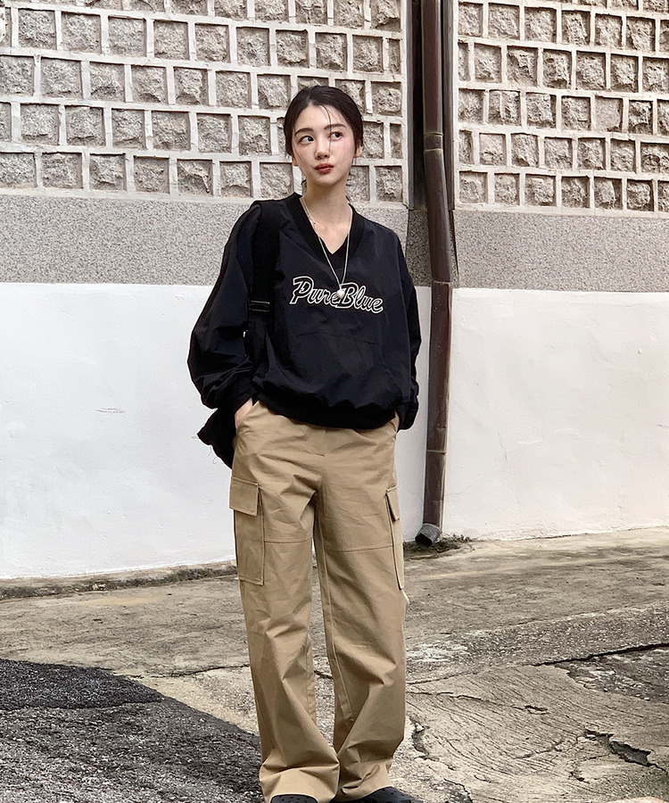 クラシックカーゴワイドパンツ｜コットンパンツ｜韓国