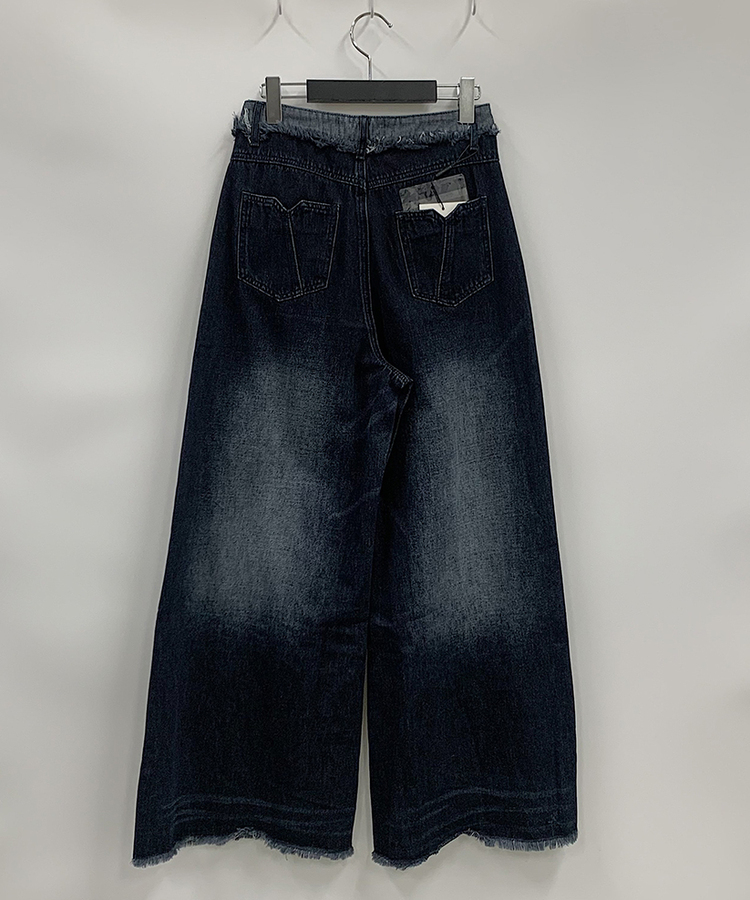 swagger ミックスステッチ デニム プライド FINAL SALE】SOMETHING SUMMER COOL 涼しいセミワイドデニム