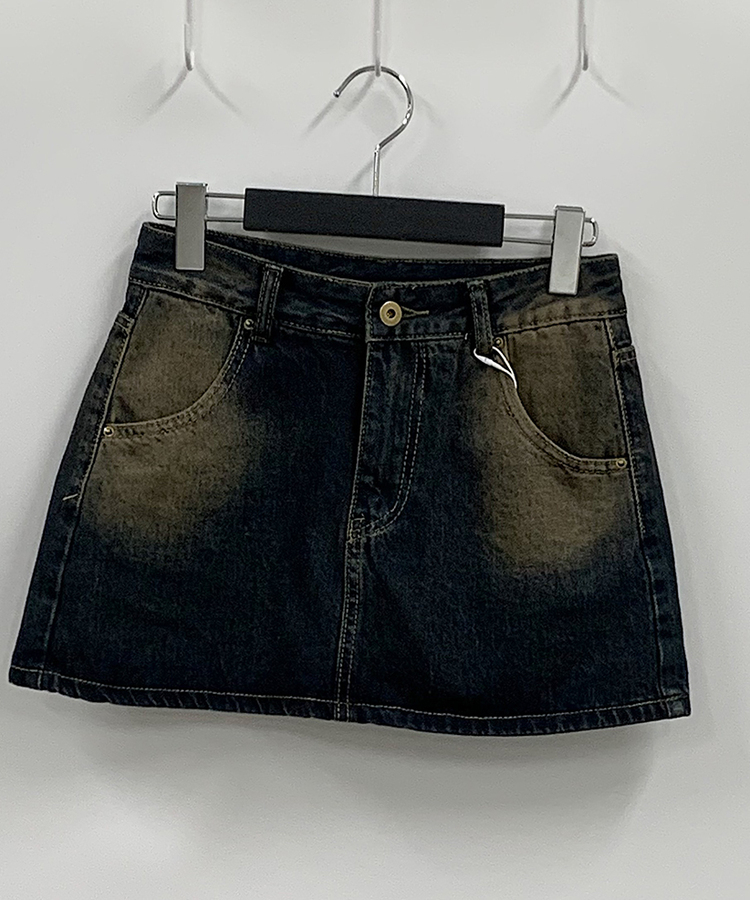 M.Y.O.B. デニムミニスカート+チェーンベルト M.Y.O.B. デニムミニスカート+チェーンベルト A'GEM/9 × .kom『.kom