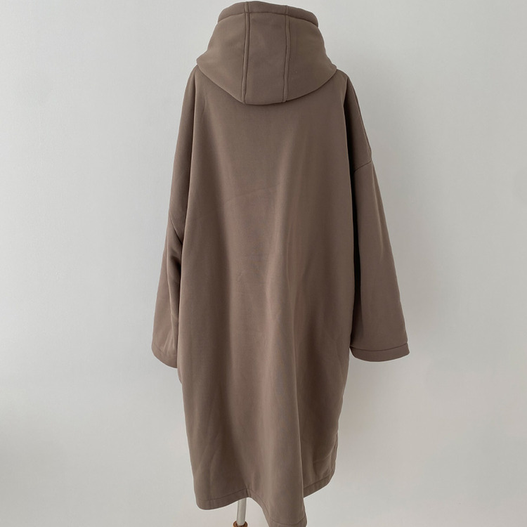 발끝까지 따듯하게 안감 양털 떡볶이 후드 롱 야상