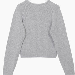 ラグランクロップラウンドニット5色