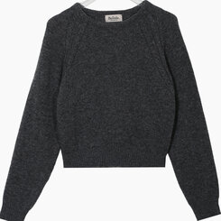 ラグランクロップラウンドニット5色