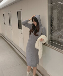 新品 佐藤繊維 イイネス ニット ロングワンピース 新品 佐藤繊維