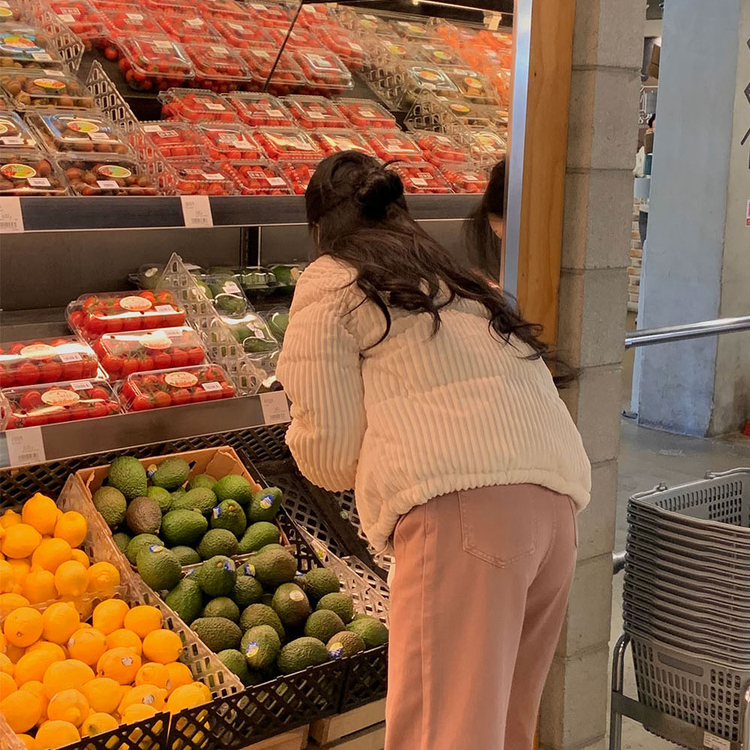 コーデュロイハイネックショートジャンパー IVORY