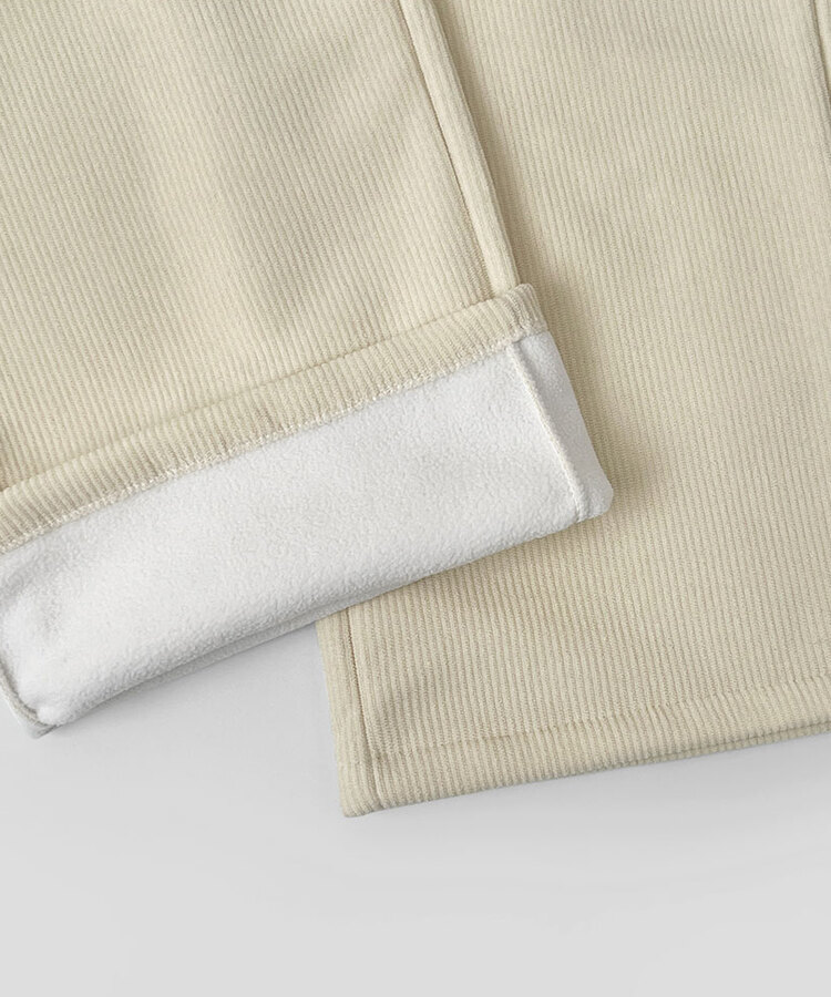 양털기모 골덴 코듀로이 벨로아 도톰 롱와이드 밴딩 팬츠