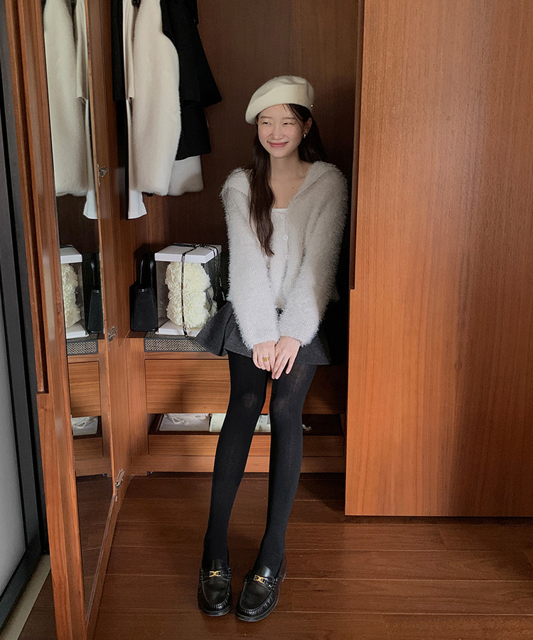 コットンタイツ ブラック