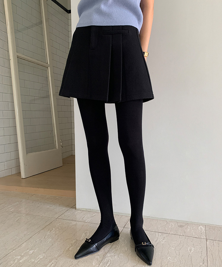 コットンタイツ ブラック