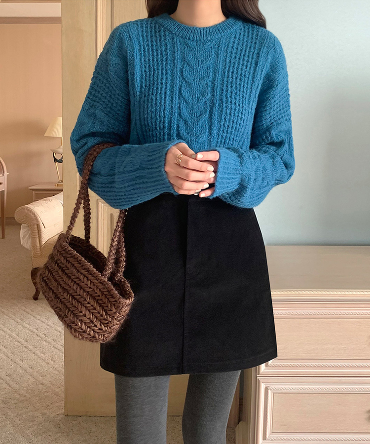 コットンタイツ チャコール