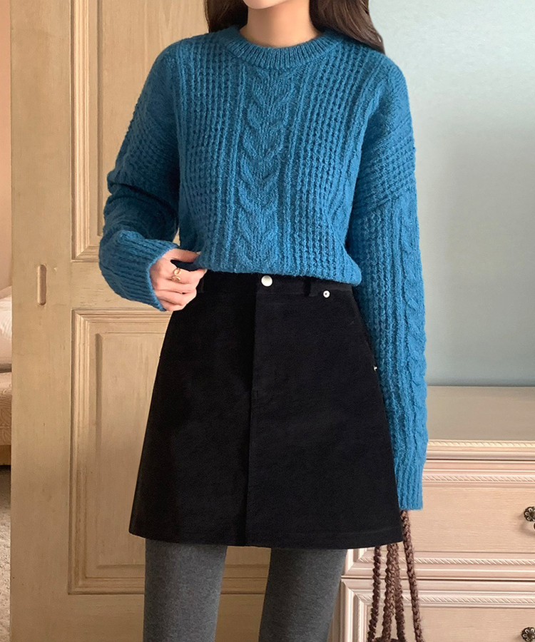 コットンタイツ チャコール