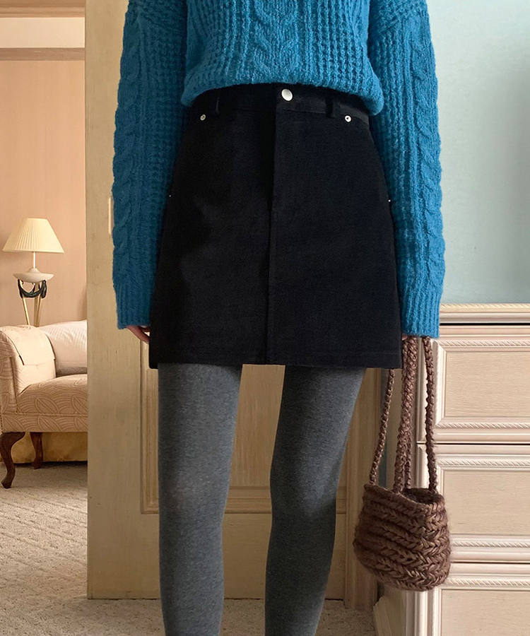 コットンタイツ チャコール