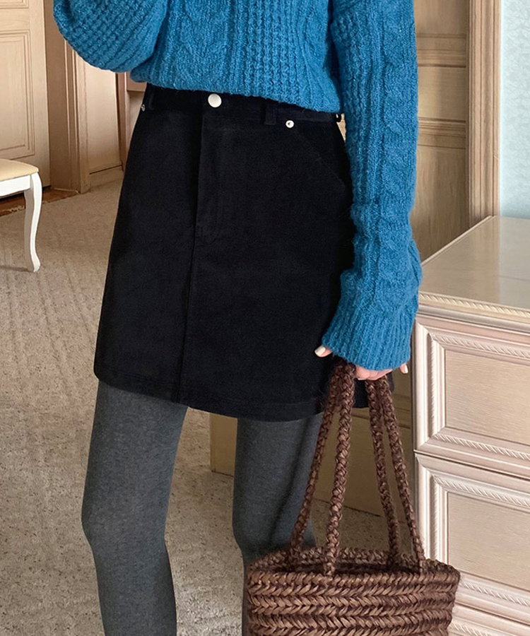 コットンタイツ チャコール