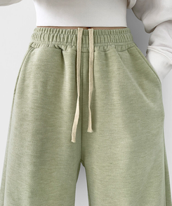 【SHORT/LONG丈別】ワイドトレーニングパンツ8色 LIGHT GREEN