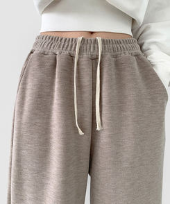 【SHORT/LONG丈別】ワイドトレーニングパンツ8色 BEIGE