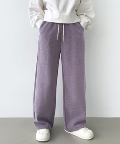 【SHORT/LONG丈別】ワイドトレーニングパンツ8色 PURPLE