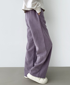 【SHORT/LONG丈別】ワイドトレーニングパンツ8色 PURPLE