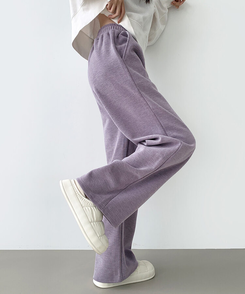 【SHORT/LONG丈別】ワイドトレーニングパンツ8色 PURPLE