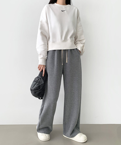 【SHORT/LONG丈別】ワイドトレーニングパンツ8色 GRAY