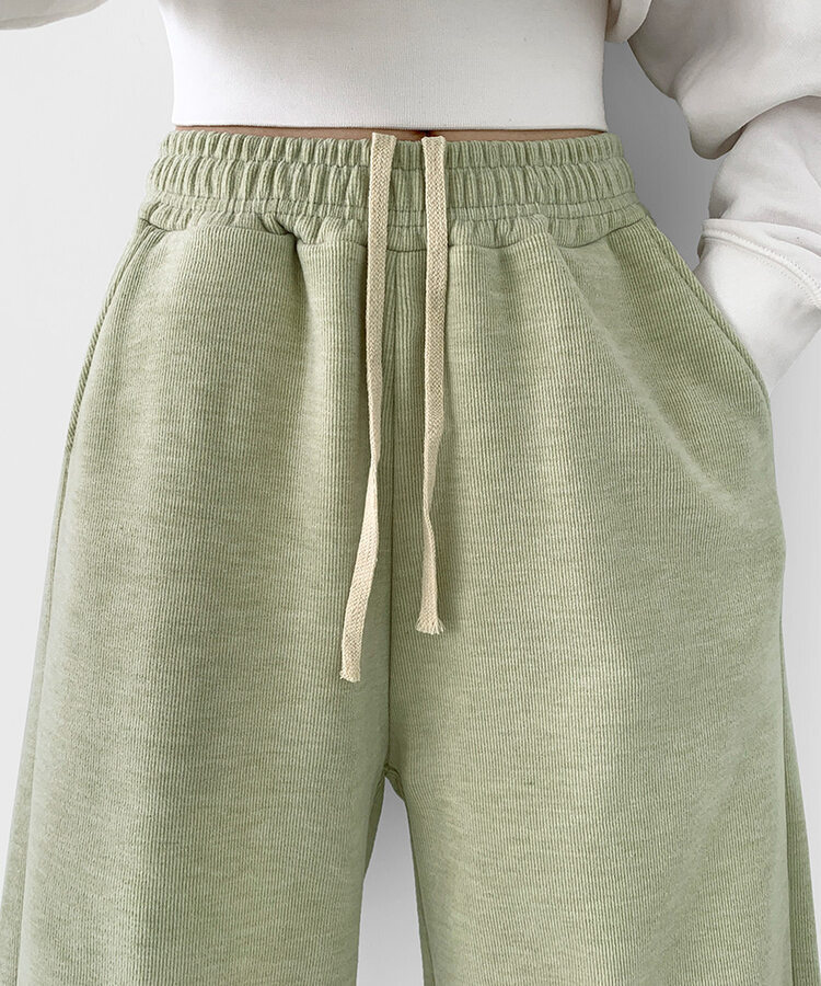 【SHORT/LONG丈別】ワイドトレーニングパンツ8色 LIGHT GREEN