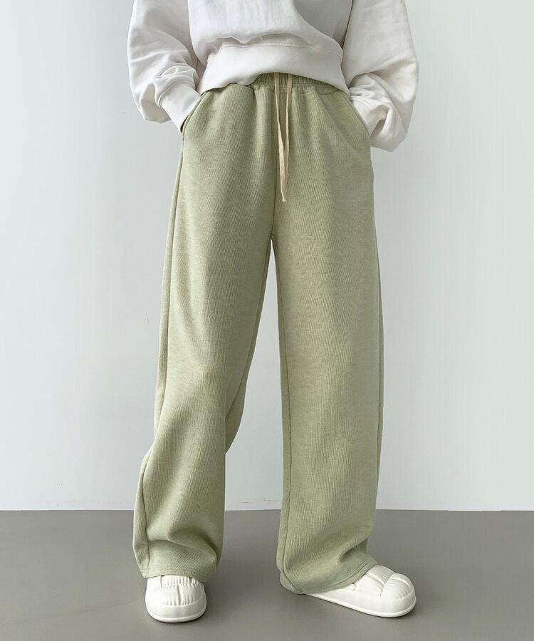 【SHORT/LONG丈別】ワイドトレーニングパンツ8色 LIGHT GREEN