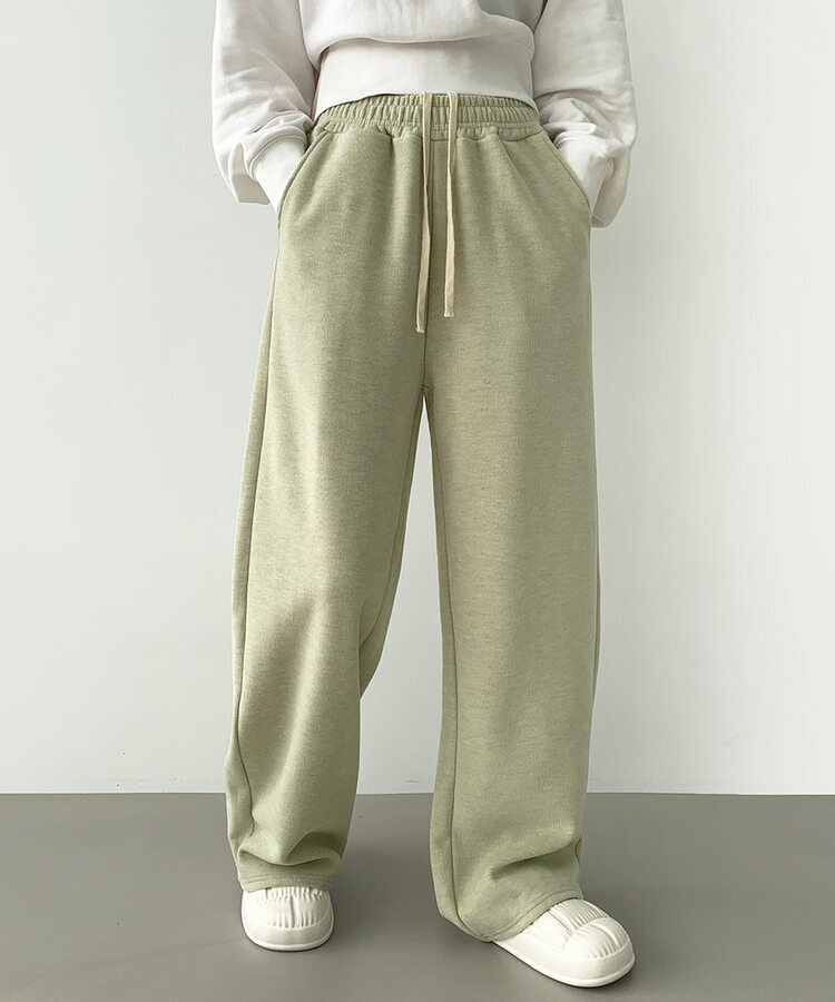 【SHORT/LONG丈別】ワイドトレーニングパンツ8色 LIGHT GREEN