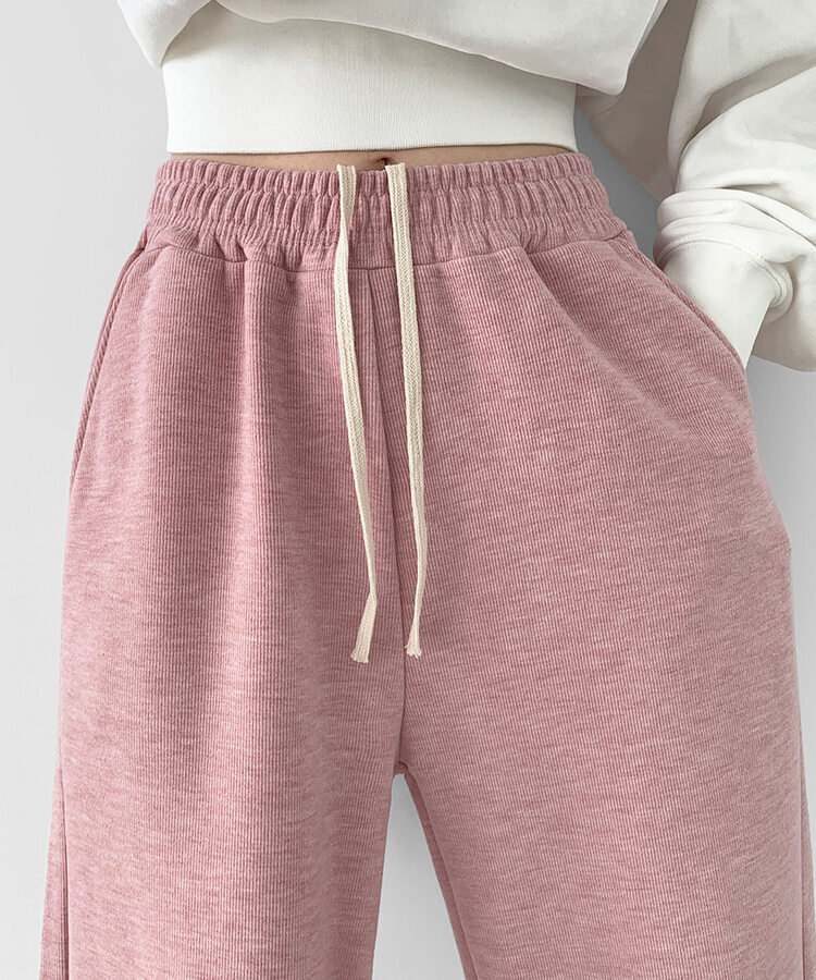 【SHORT/LONG丈別】ワイドトレーニングパンツ8色 PINK