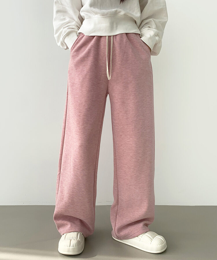 【SHORT/LONG丈別】ワイドトレーニングパンツ8色 PINK