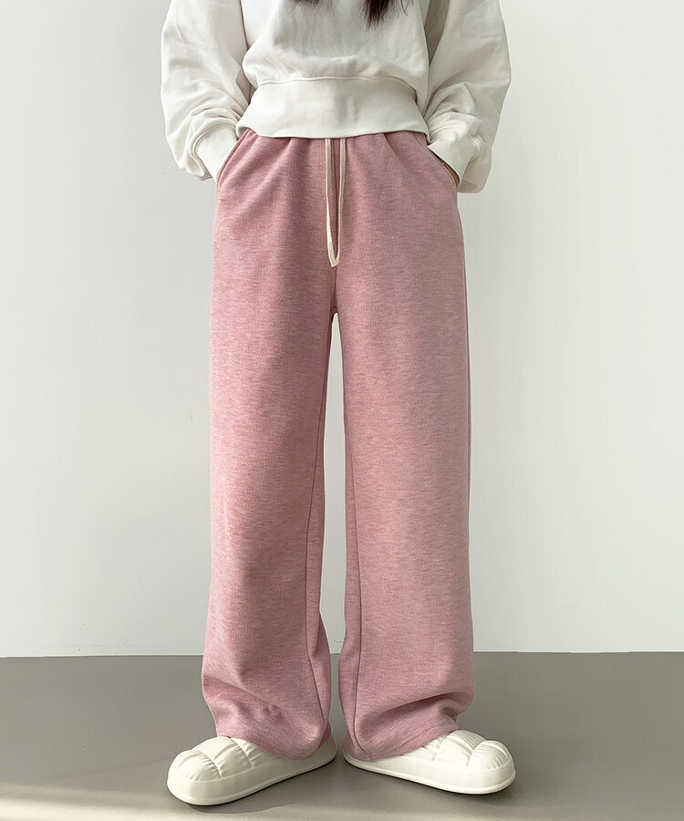 【SHORT/LONG丈別】ワイドトレーニングパンツ8色 PINK