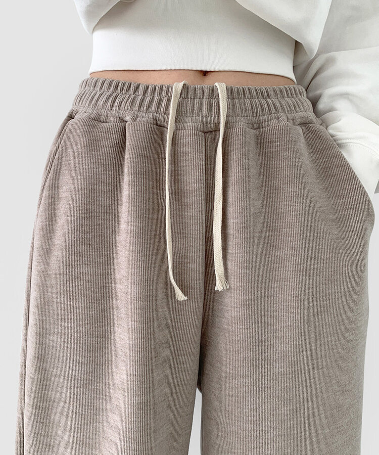 【SHORT/LONG丈別】ワイドトレーニングパンツ8色 BEIGE