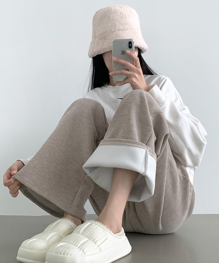 【SHORT/LONG丈別】ワイドトレーニングパンツ8色 BEIGE