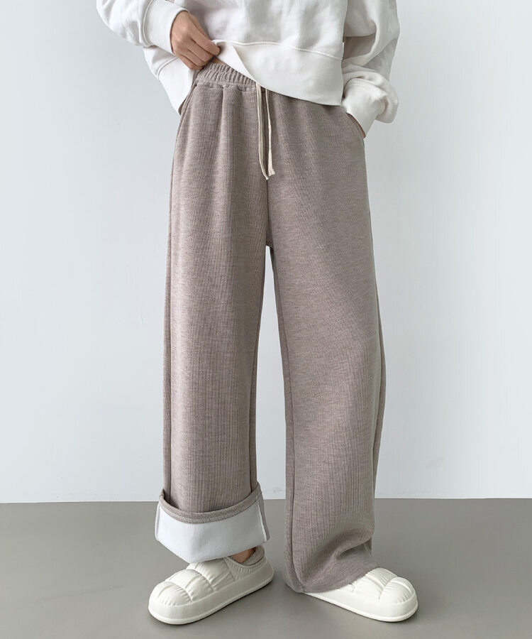 【SHORT/LONG丈別】ワイドトレーニングパンツ8色 BEIGE