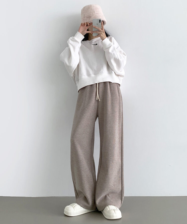 【SHORT/LONG丈別】ワイドトレーニングパンツ8色 BEIGE