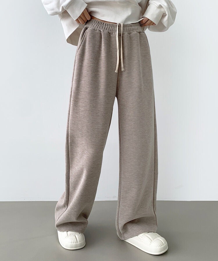 【SHORT/LONG丈別】ワイドトレーニングパンツ8色 BEIGE