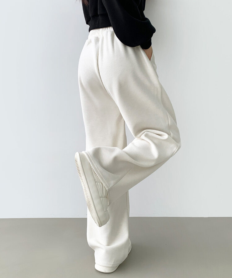 【SHORT/LONG丈別】ワイドトレーニングパンツ8色 IVORY
