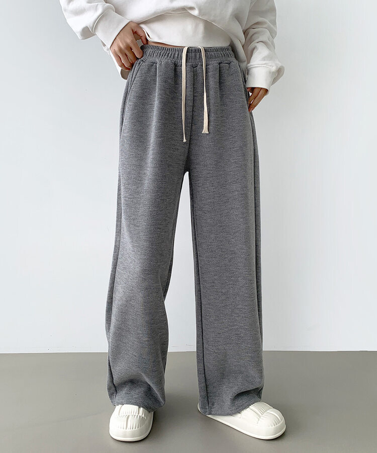 【SHORT/LONG丈別】ワイドトレーニングパンツ8色 GRAY