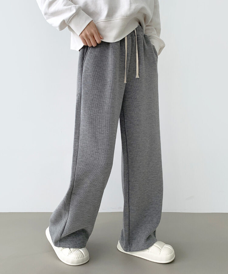 【SHORT/LONG丈別】ワイドトレーニングパンツ8色 GRAY