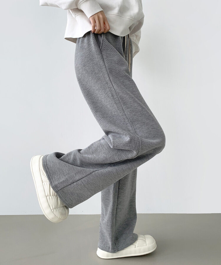 【SHORT/LONG丈別】ワイドトレーニングパンツ8色 GRAY