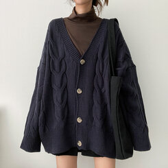 SeeSew オーバーサイズケーブルニットカーディガン SeeSew オーバーサイズケーブルニットカーディガン - メルカリ