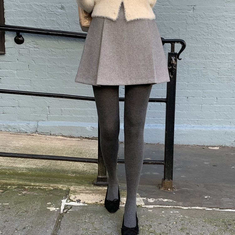 プリーツミニスカート Gray