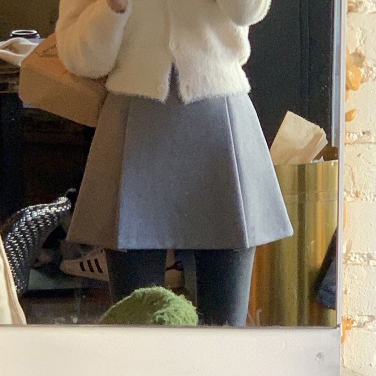 プリーツミニスカート Gray