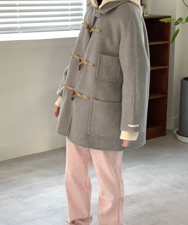 ged ハーフコート　コート　ジャケット　GED 韓国 GENERAL IDEA ステンカラーコート コート wool boucle half-coat