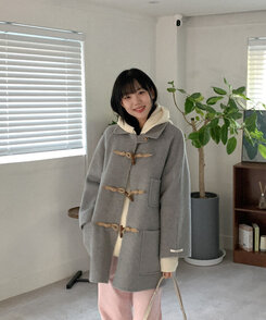 ハンドメイドクラシックトグルボタンウールハーフコート｜コート｜韓国