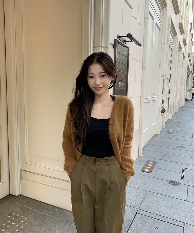 ルーズフィットモヘアカーディガン｜カーディガン｜韓国ファッション