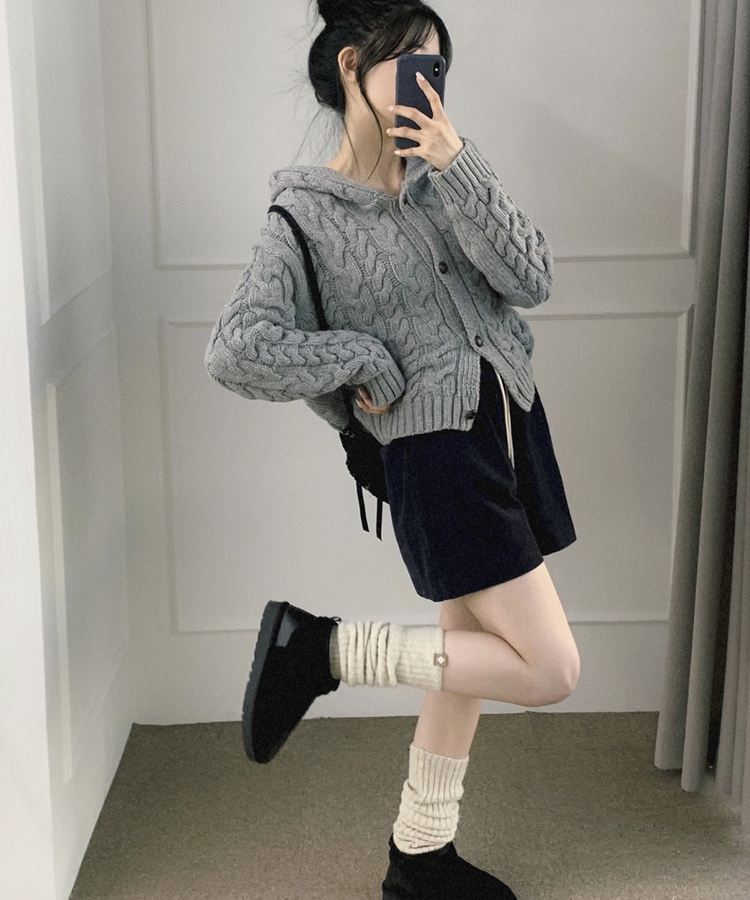 ウエストバンディングストリングコーデュロイショートパンツ