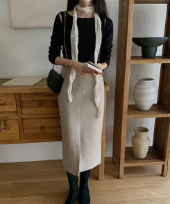 シースルーマフラー CREAM