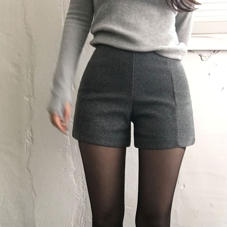 2019秋冬 ウールギャバジン ウエスト紐ショートパンツ PD-P050 2019秋冬 ウールギャバジン ウエスト紐ショートパンツ PD-P050